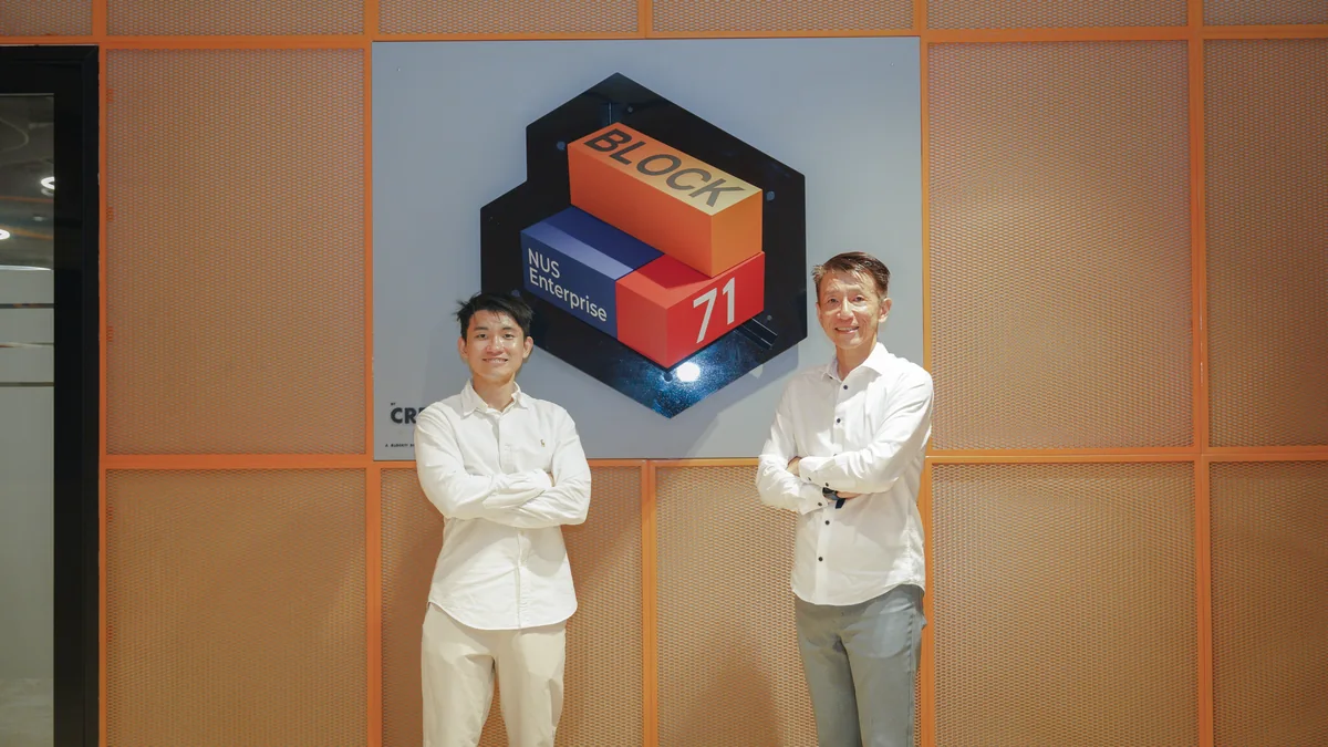 Influencees co-founders Davidson Chua (left) and Edwin Koh at BLOCK71 Singapore, June 2026